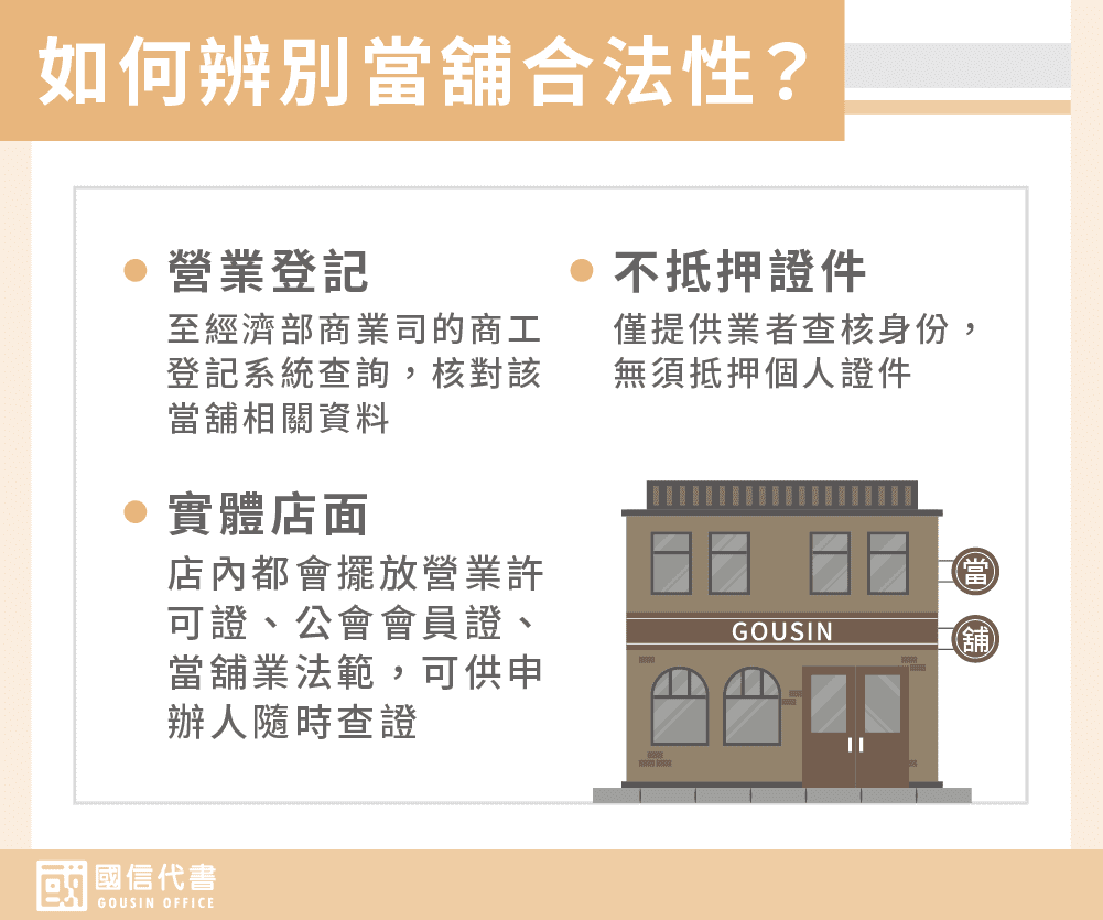 如何辨別當舖合法性？－國信代書事務所