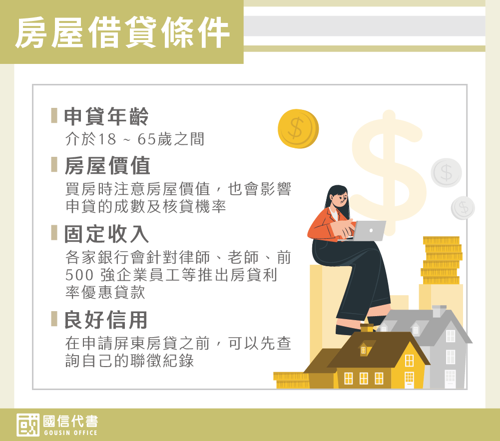 房屋借貸條件－國信代書事務所