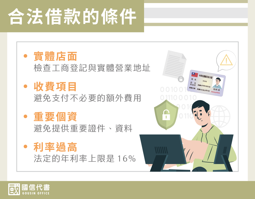 合法借款的條件－國信代書事務所