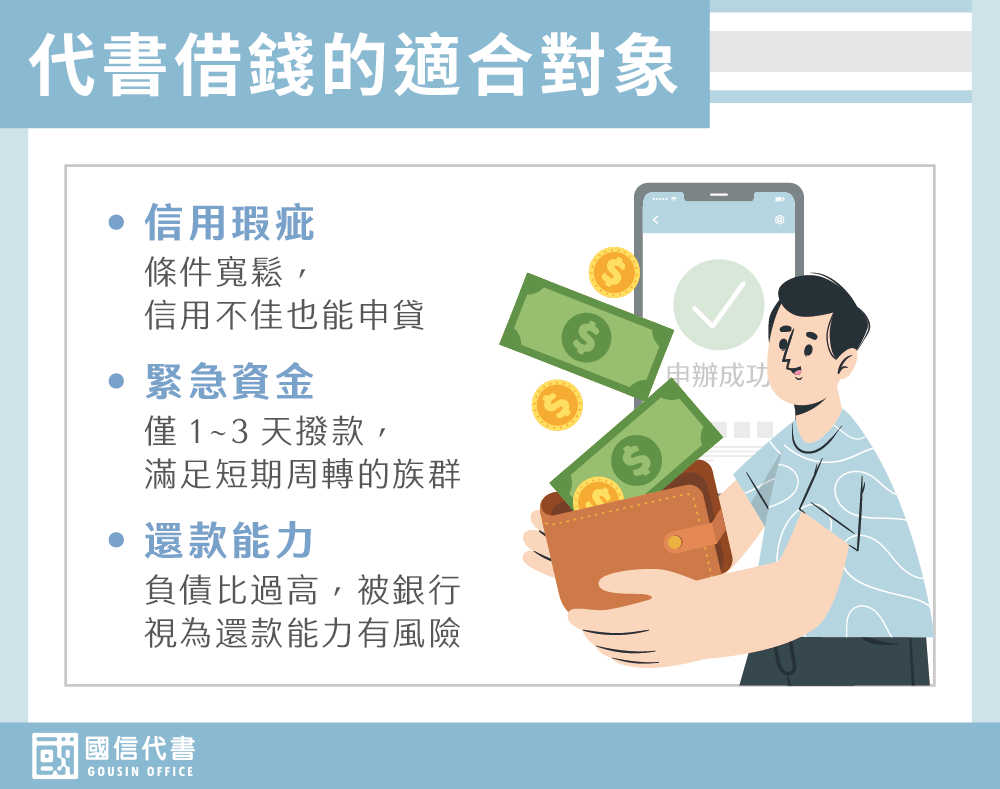 代書借錢的適合對象－國信代書事務所