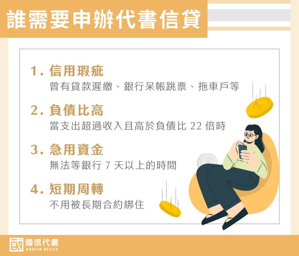 誰需要申辦代書信貸－國信代書事務所
