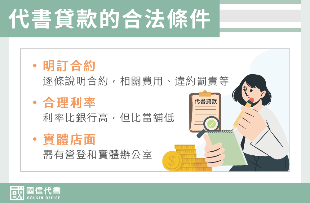 代書貸款的合法條件－國信代書事務所