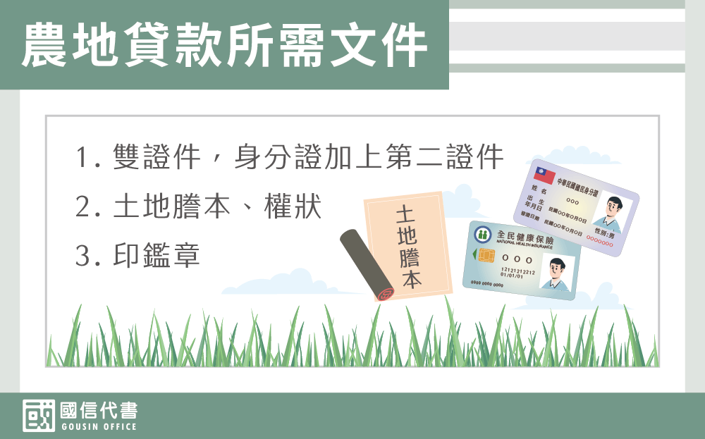 農地貸款所需文件－國信代書事務所