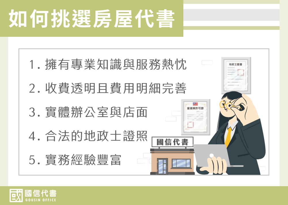 如何挑選房屋代書－國信代書事務所
