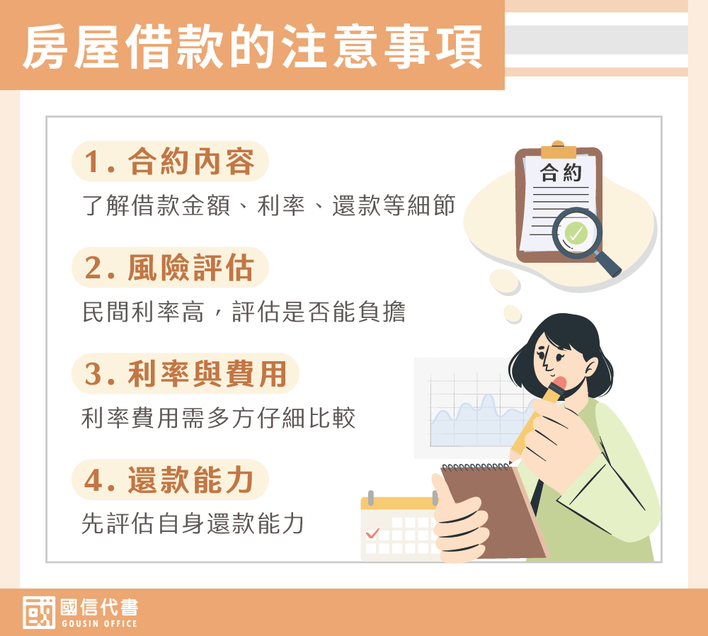 房屋借款的注意事項－國信代書事務所
