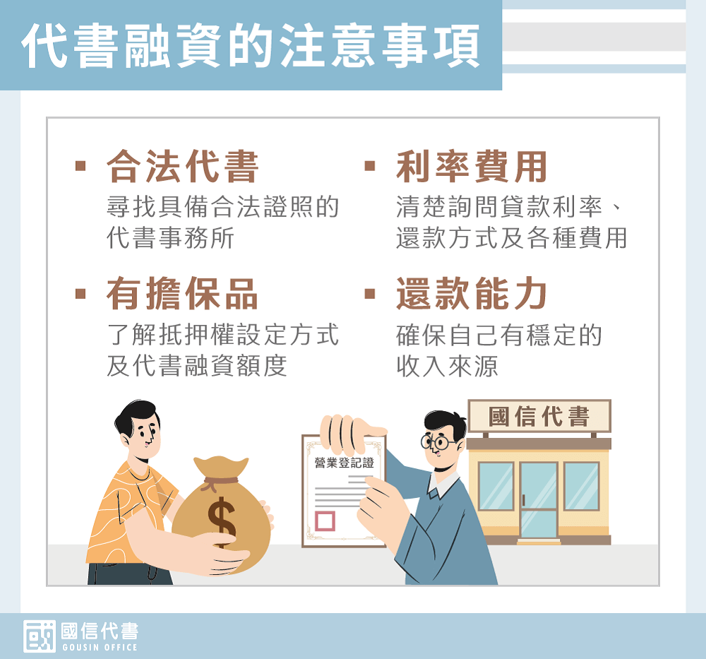 代書融資的注意事項－國信代書事務所