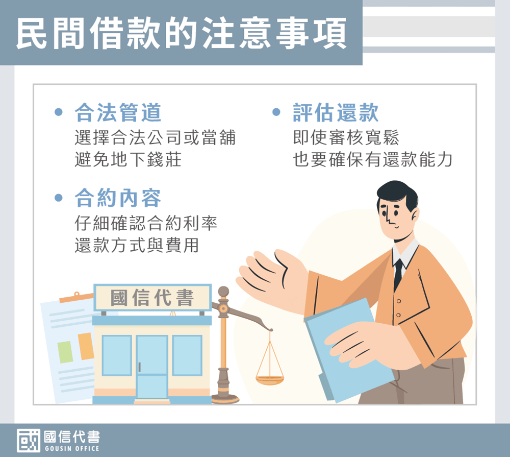 民間借款的注意事項－國信代書事務所