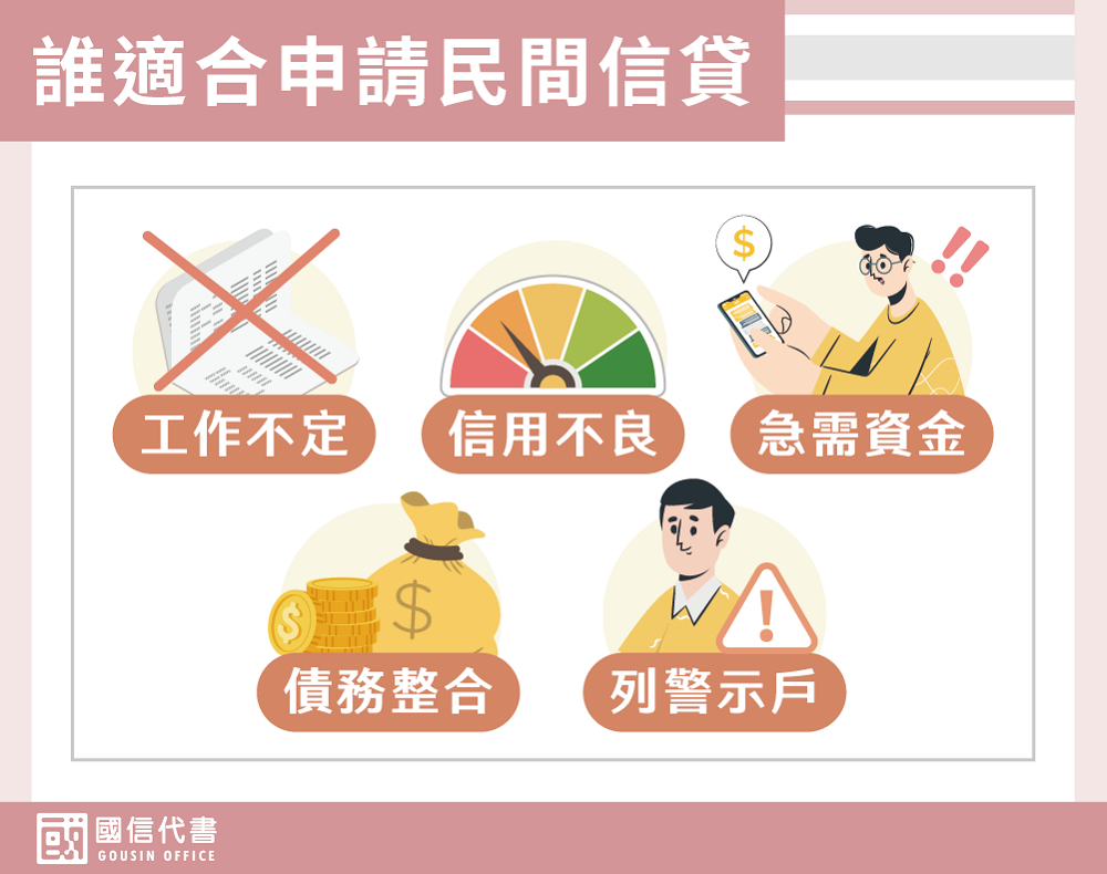 誰適合申請民間信貸－國信代書事務所
