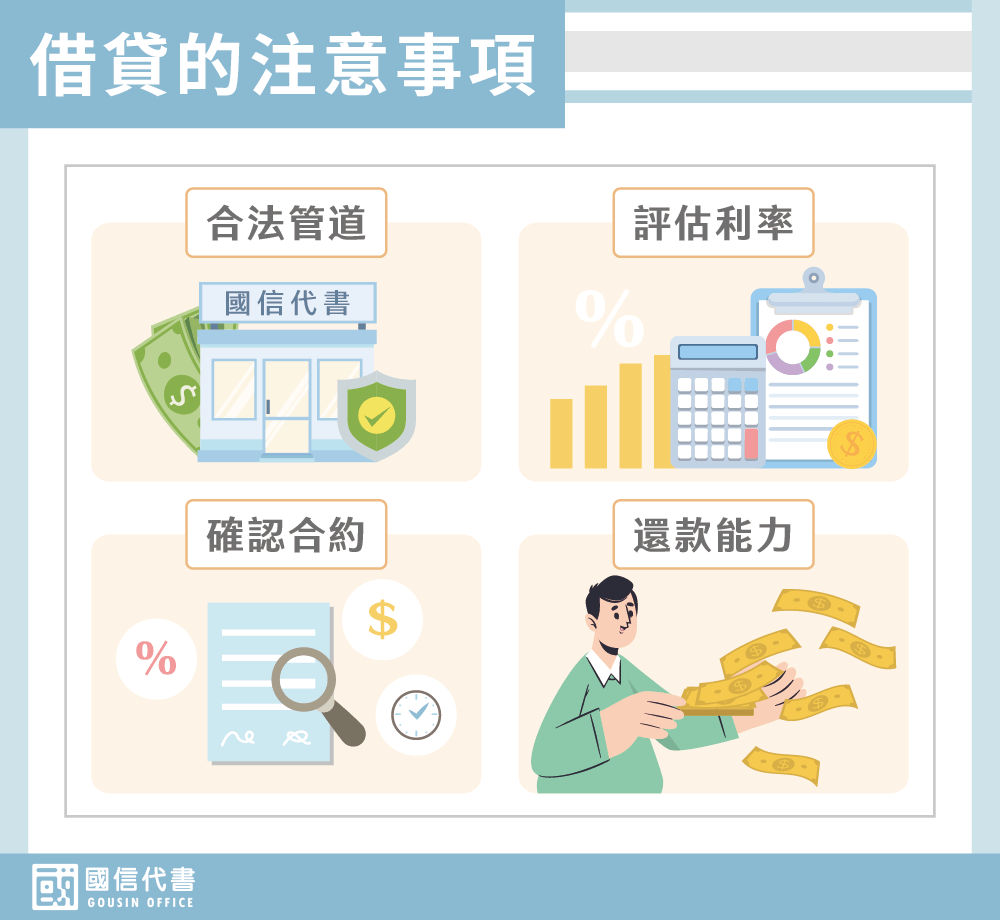 借貸的注意事項－國信代書事務所