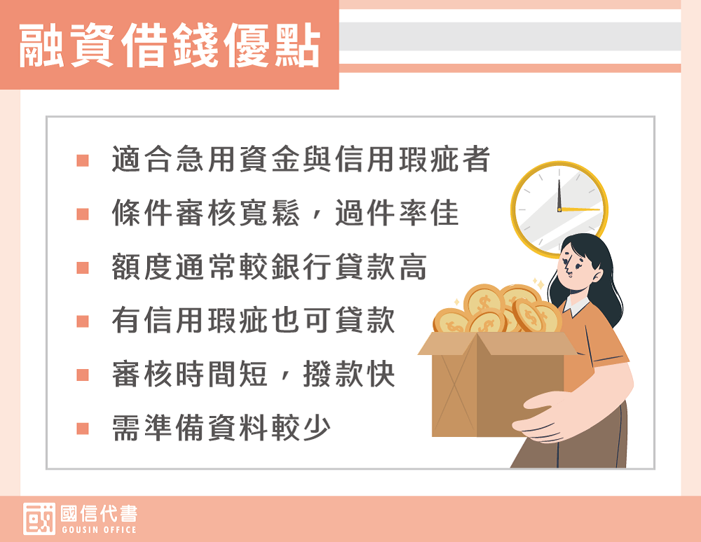 融資借錢優點－國信代書事務所