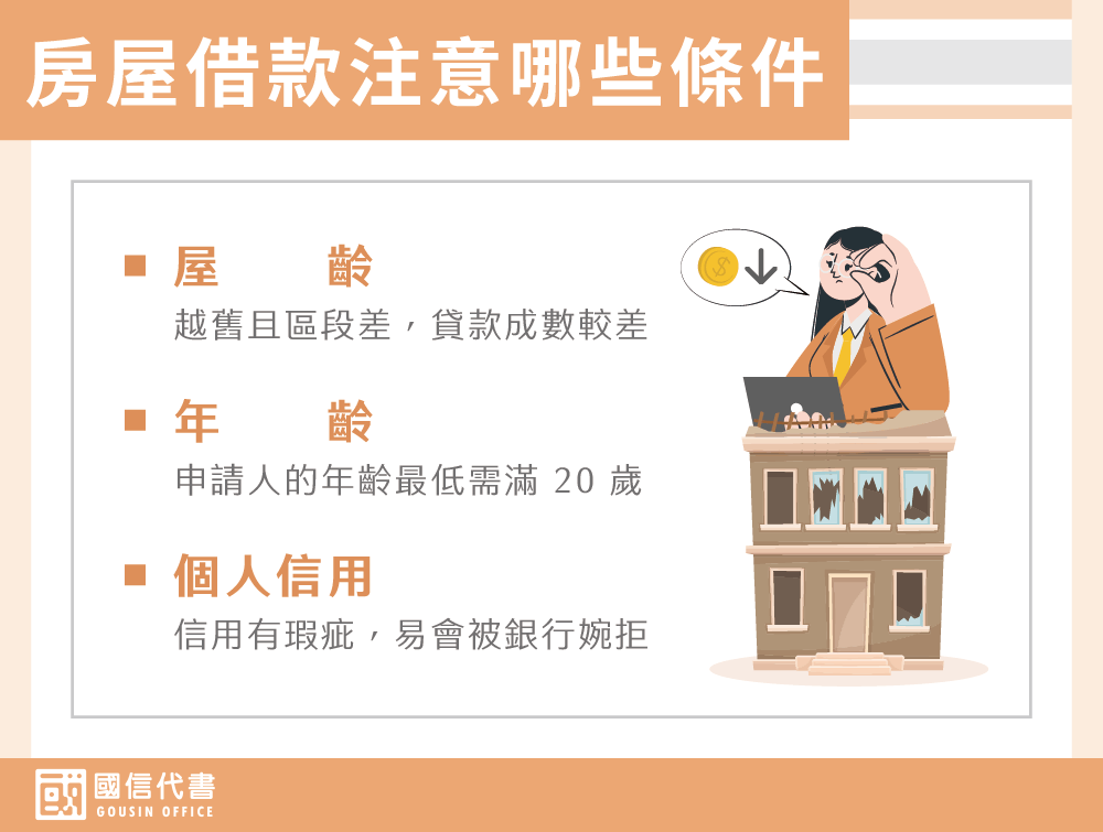 房屋借款注意哪些條件－國信代書事務所