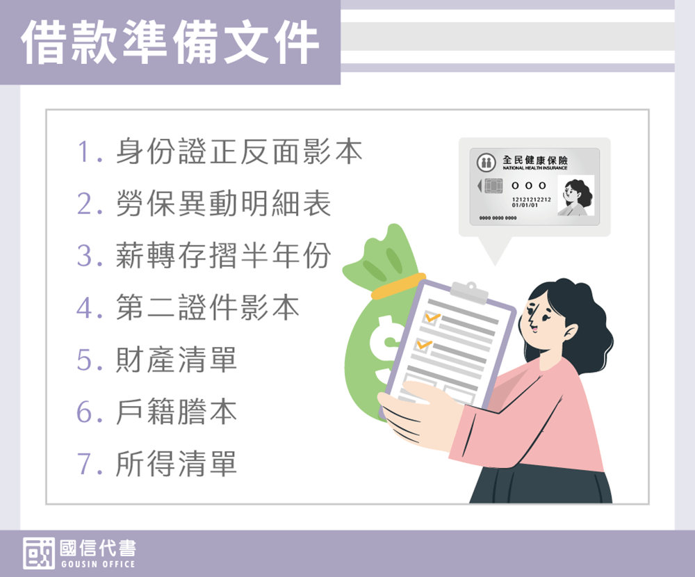 借款準備文件－國信代書事務所