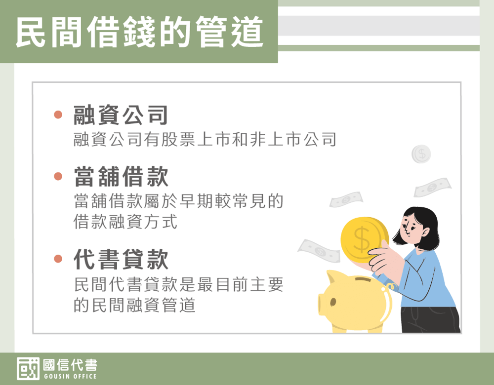 民間借錢的管道-2－國信代書事務所