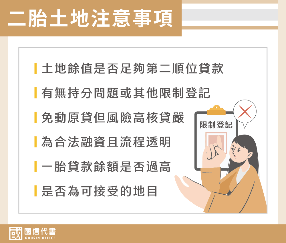 二胎土地注意事項－國信代書事務所