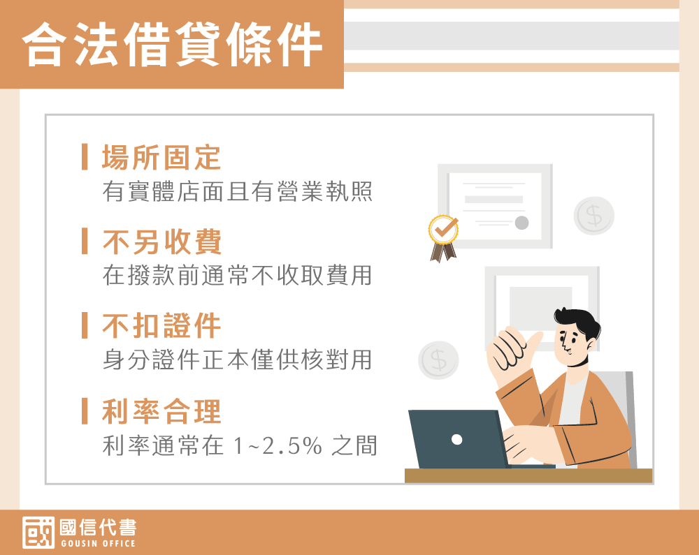 合法借貸條件－國信代書事務所