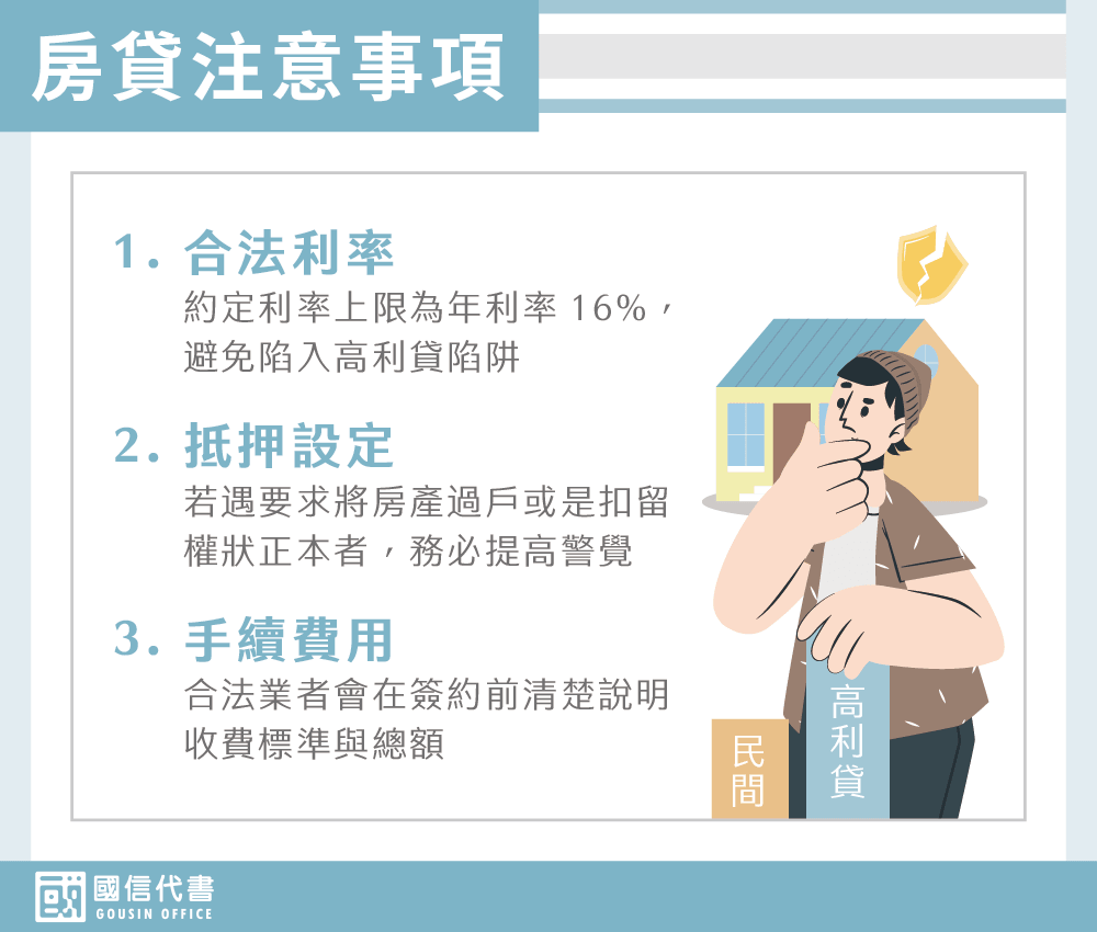 房貸注意事項－國信代書事務所
