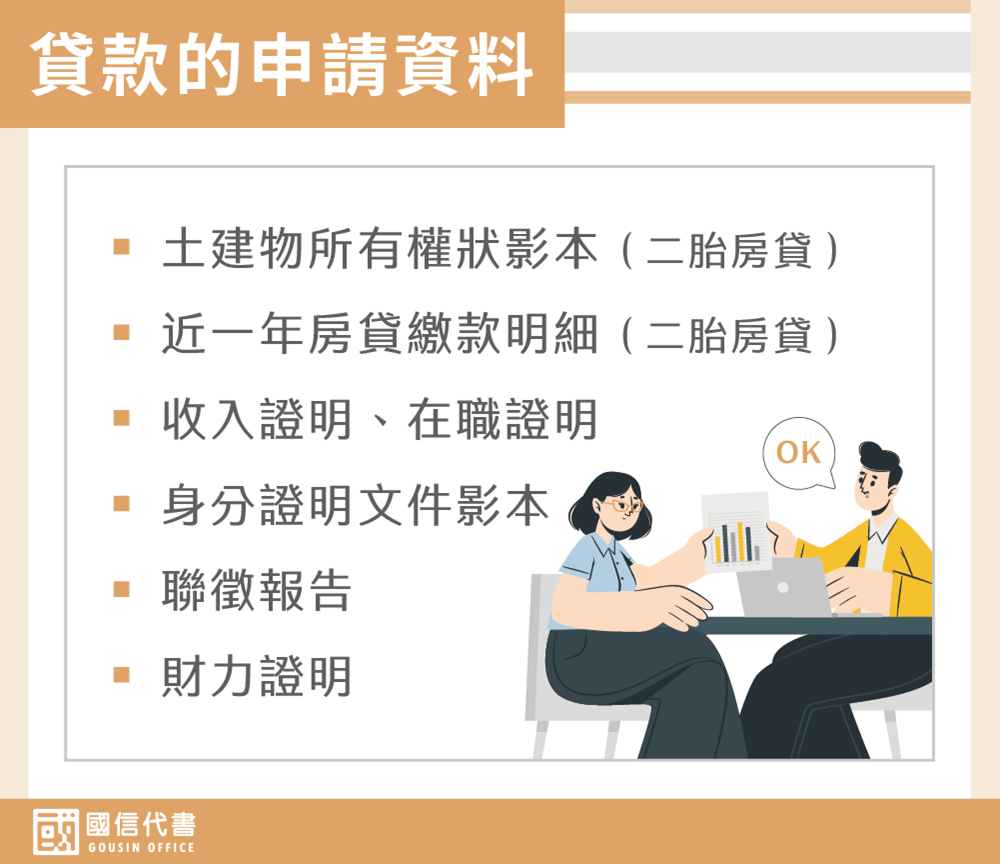 貸款的申請資料－國信代書事務所