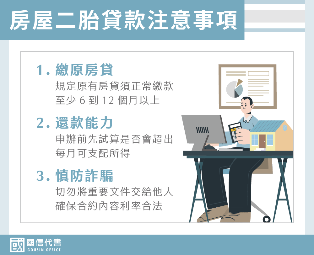 房屋二胎貸款注意事項－國信代書事務所