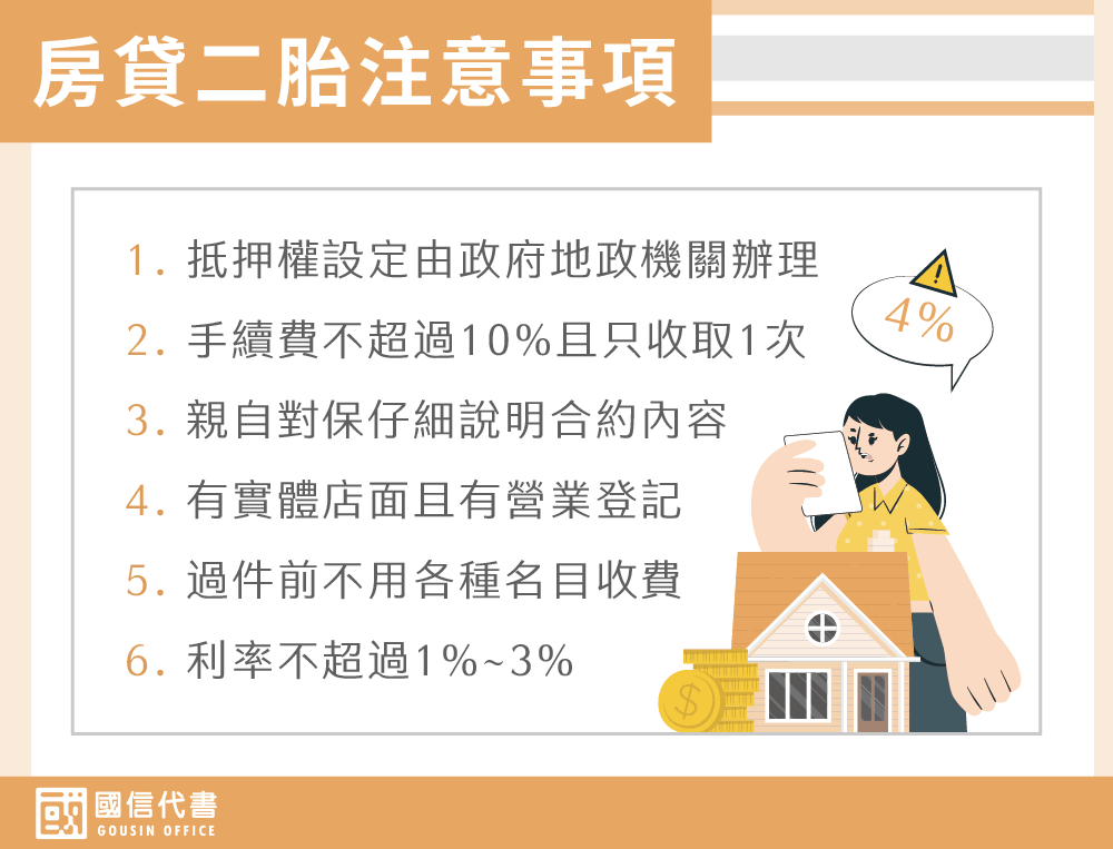 房貸二胎注意事項－國信代書事務所