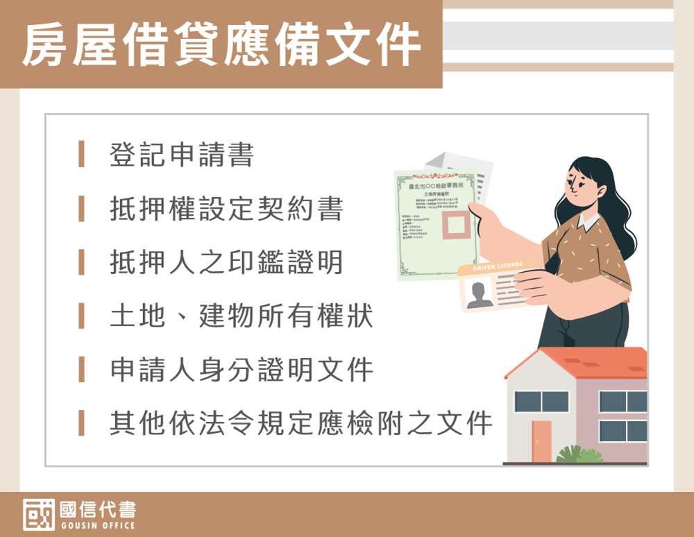 房屋借貸應備文件－國信代書事務所