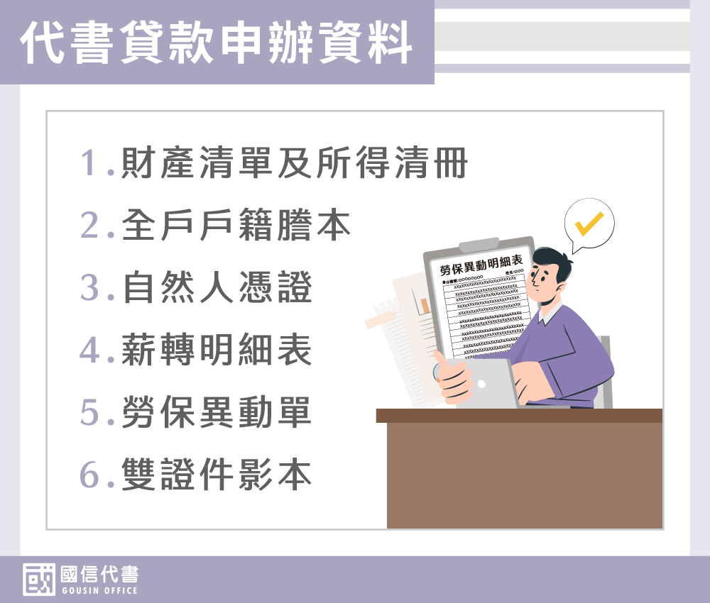 代書貸款申辦資料－國信代書事務所